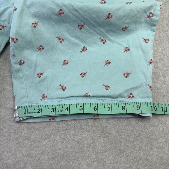 Carbon Shorts Freedom Flex Mens Sz 34 Blue Lobster/Crawfish Flat Front Chino - Picture 12 of 14